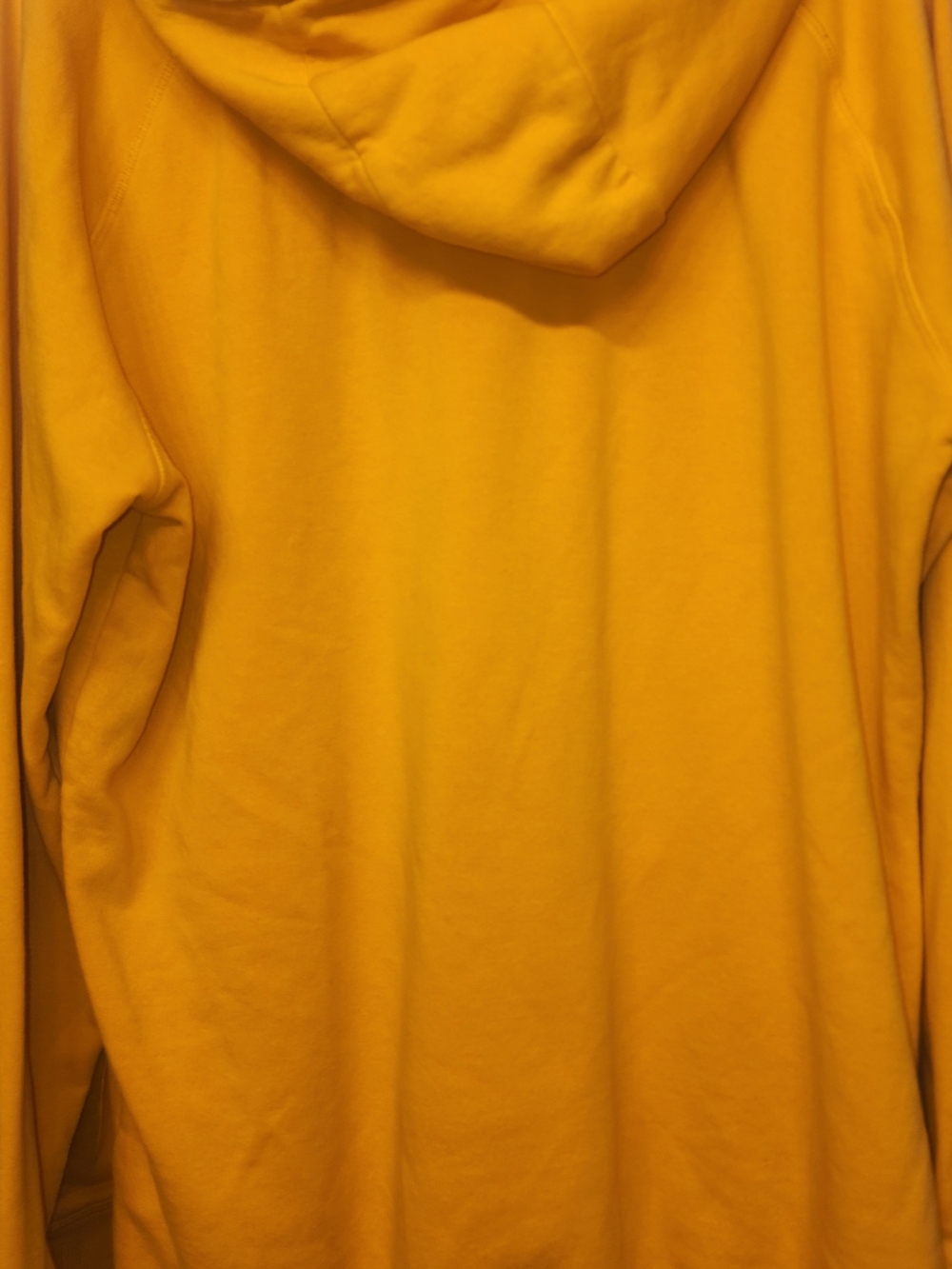 Gymshark Yellow Hoodie with Blue Logo - Picture 3 of 3